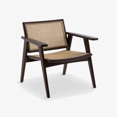 La Redoute Lons Beech & Canework Armchair