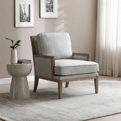 La Redoute Evelina Antique Linen and Wood Chair
