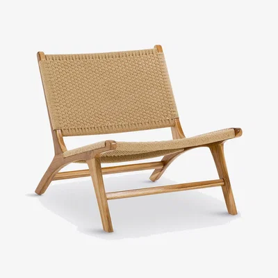 La Redoute Amanda Teak & Rope Lounge Chair