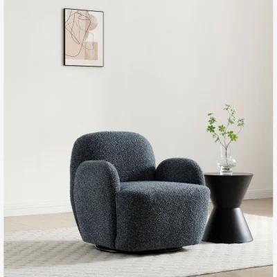 La Redoute Bibi Boucle Weave Swivel Armchair