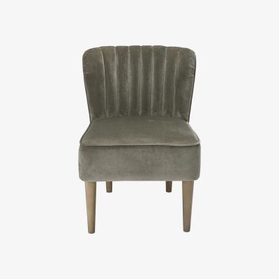 La Redoute Velvet Shell Back Accent Chair
