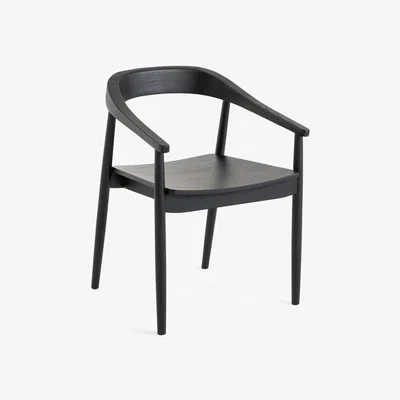 La Redoute Galb Black Oak Dining Armchair