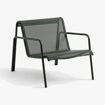 La Redoute Low Aluminium and Textilene Armchair Lysa