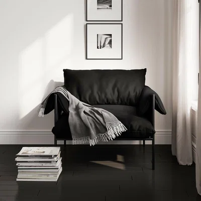 La Redoute Onyx Minimalist Accent Armchair