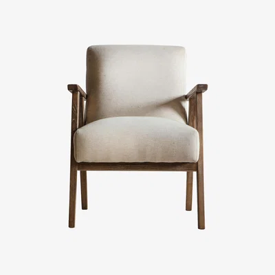La Redoute Berlin Mid-Century Armchair with Solid Wood Frame