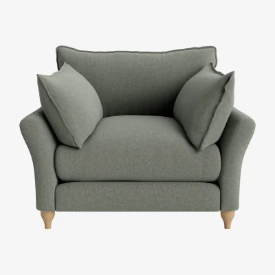 Loaf Brioche Flat-Packed Armchair (Pear Drop Clever Linen)