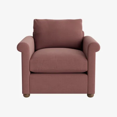 Loaf Queenie Armchair (Preserved Plums Clever Linen)