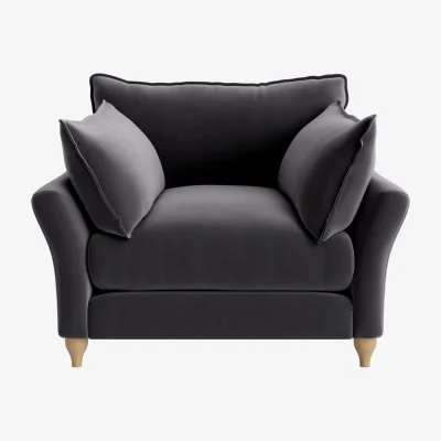 Loaf Brioche Flat-Packed Armchair (Wire Wool Clever Velvet)