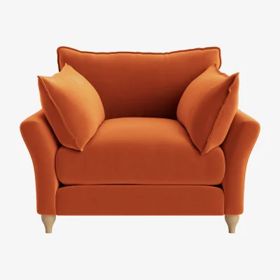 Loaf Brioche Flat-Packed Armchair (Bobbing Buoy Clever Velvet)