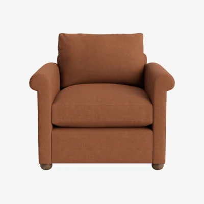 Loaf Queenie Armchair (Cinnamon Bun Clever Linen)