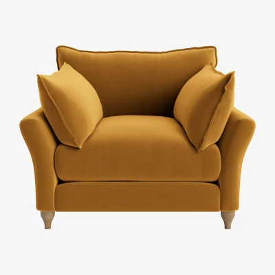 Loaf Brioche Armchair (Butterscotch Clever Velvet)