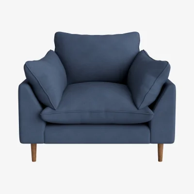 Loaf Slow Riser Armchair (Sloe Berry Bush Clever Cotton)