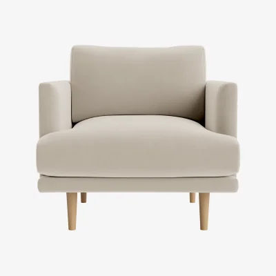 Loaf Jeffers Armchair (Blotting Paper Clever Velvet)