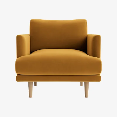 Loaf Jeffers Armchair (Butterscotch Clever Velvet)