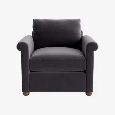 Loaf Queenie Armchair (Wire Wool Clever Velvet)