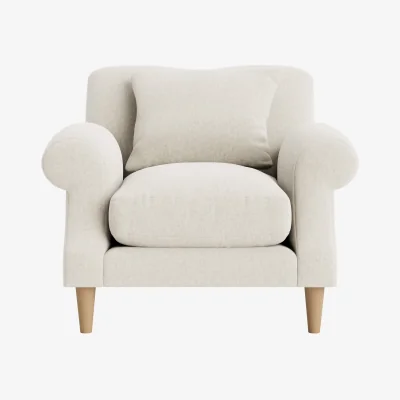 Loaf Crumpet Armchair (Egg Box Clever Linen)