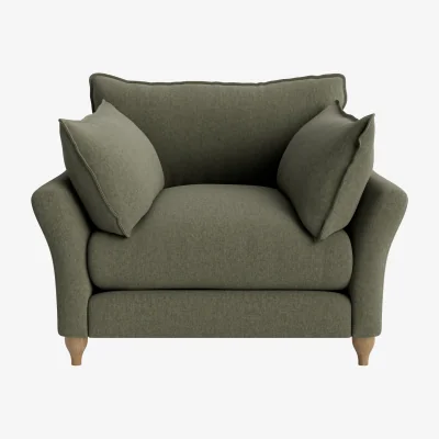 Loaf Brioche Armchair (Baked Fig Clever Linen)