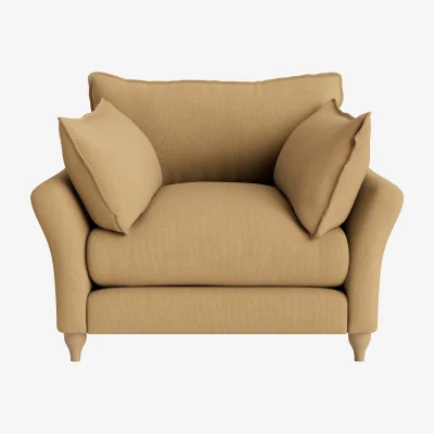 Loaf Brioche Flat-Packed Armchair (Hit The Hay Clever Slubby Cotton)