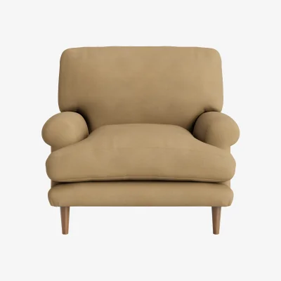 Loaf Dawdler Armchair (French Mustard Clever Cotton)