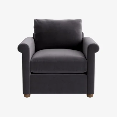 Loaf Queenie Armchair in Wire Wool Clever Velvet