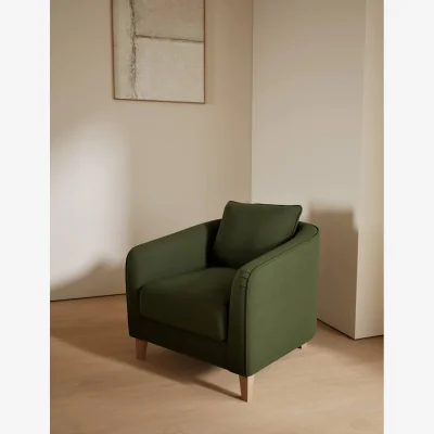 Marks & Spencer M&S Lara Velvet Accent Chair Dark Green