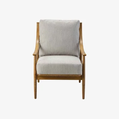 Marks & Spencer Gallery Direct Reliant Ash Linen Armchair Grey Mix