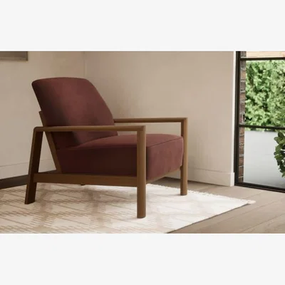 Marks & Spencer DempseyAccentChair-CHR - Light Natural, Light Natural,Aubergine,Mink