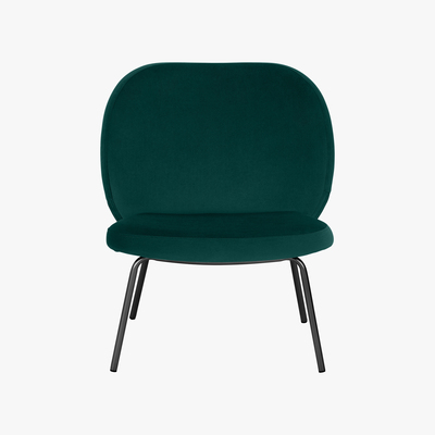 Made.com Safia Accent Armchair, Seafoam Blue Velvet
