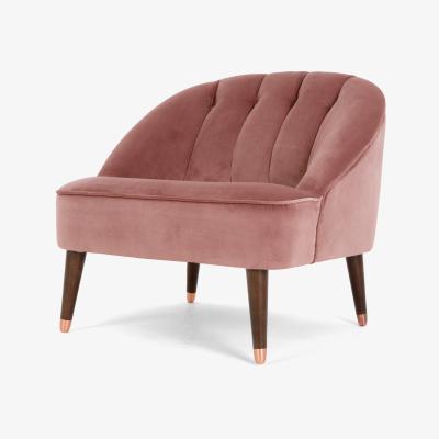 Made.com Margot Accent Armchair, Old Rose Recycled Velvet