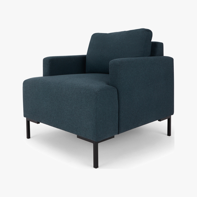 Made.com MADE Essentials Oskar Armchair, Aegean Blue