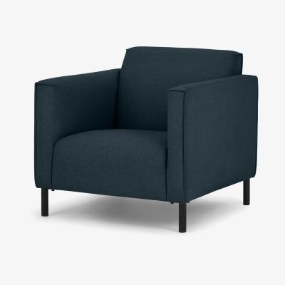 Made.com Herron Armchair, Aegean Blue