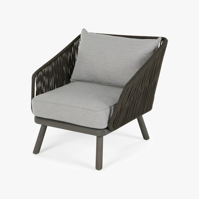 Made.com Alif Garden Armchair, Grey Acacia Wood