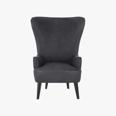 Made.com Bodil Accent Armchair, Grey Leather