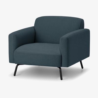 Made.com Toula Armchair, Aegean Blue