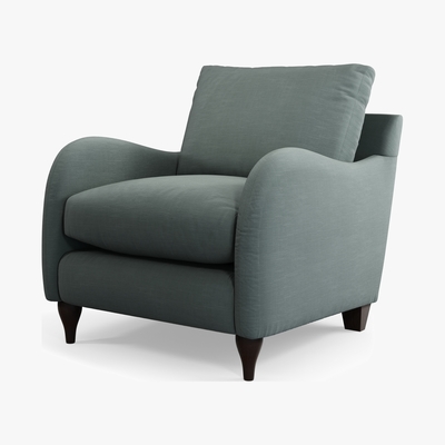 Made.com Custom MADE Sofia Armchair, Athena Dark Grey