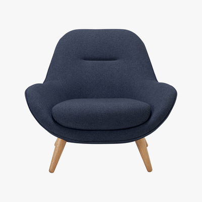 Made.com Karmello Accent Armchair, Flavio Blue