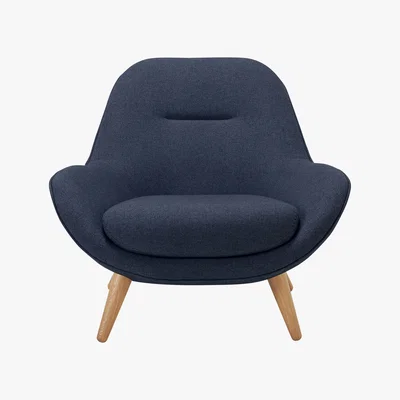 Made.com Karmello Accent Armchair, Flavio Blue