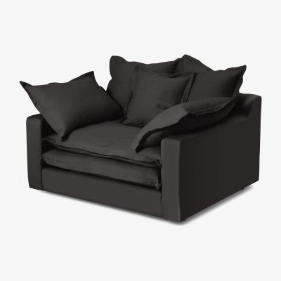 Made.com Calendre Loveseat, Midnight Brushed Cotton