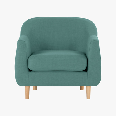 Made.com Tubby Armchair, Soft Teal