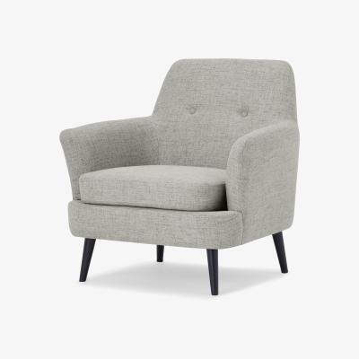 Made.com Verne Armchair, Pale Grey