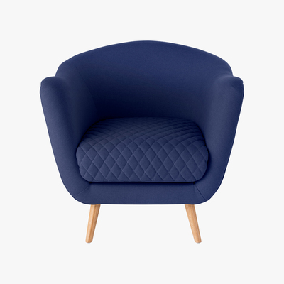 Made.com Flick Accent Armchair, Cobalt Blue