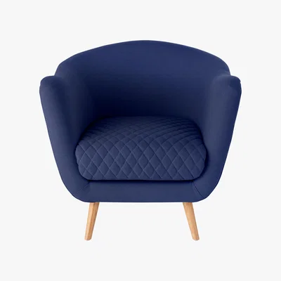 Made.com Flick Accent Armchair, Cobalt Blue