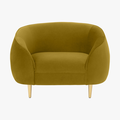 Made.com Trudy Armchair, Vintage Gold Velvet
