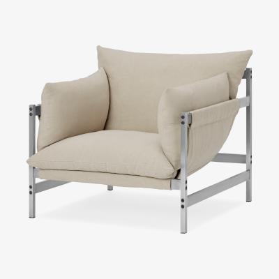 Made.com Deakin Accent Chair, Natural Cotton & Linen Mix Fabric
