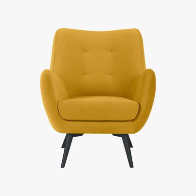 Made.com Hilda Accent Armchair, Canary Yellow