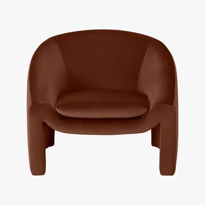 Made.com Shona Accent Armchair, Amber Velvet