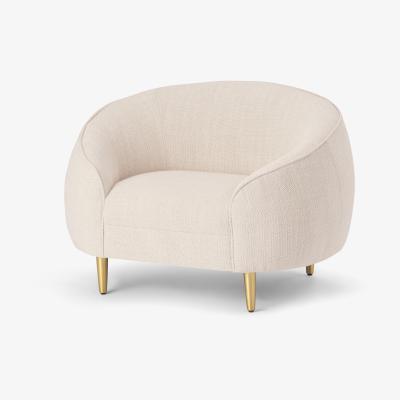 Made.com Trudy Armchair, Oatmeal Loop Textured Fabric