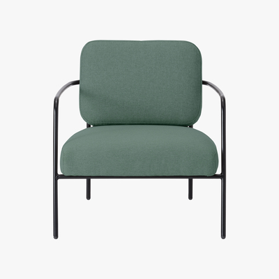 Made.com Hopper Accent Armchair, Clover Green and Marl Grey