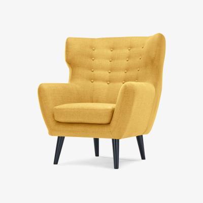Made.com Kubrick Wing Back Chair, Ochre Yellow