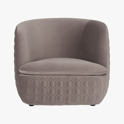 Made.com Tandy Accent Armchair, Soft Mauve Velvet
